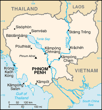 Map of Cambodia